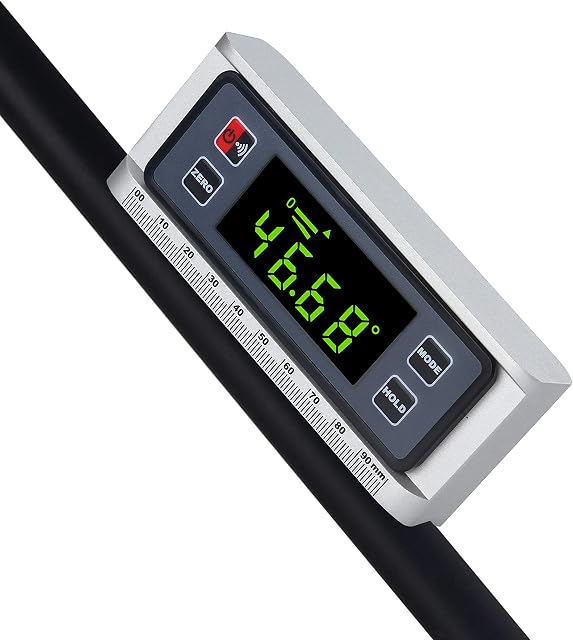Digital Protractor Angle Finder Level Inclinometer Magnetic V-Groove 0~360 Degree w/Backlight