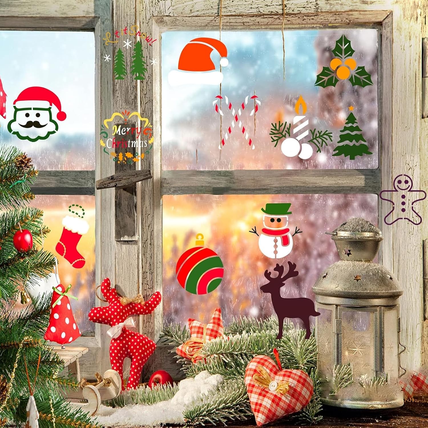 Generic 24 peças de estênceis de Natal para pintura em madeira, pequenos estênceis reutilizáveis de floco de neve de Papai Noel para decoração de casa (7,6 x 7,6 cm) Generic 24 peças de estênceis de Natal para pintura em madeira, pequenos estênceis reutilizáveis de floco de neve de Papai Noel para decoração de casa (7,6 x 7,6 cm)