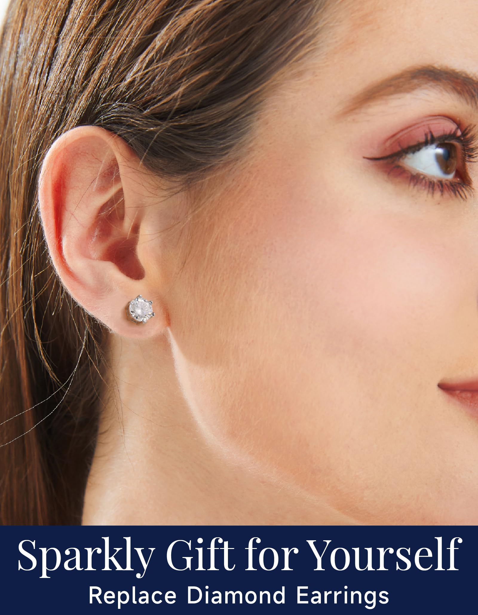 MomentWish Orecchini Moissanite, 1-4 Carati Orecchini Brillante Uomo Argento 925/Oro 18K Simulato Diamante Uomo Donna Orecchini Punto Luce Anallergici Regalo Festa Della Mamma 5/6.5/8mm