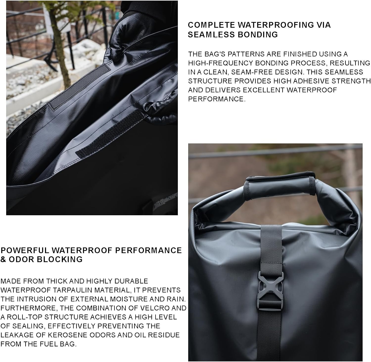 20L Watertproof Gas Can Storage Bag, Gas Tank Protective bag, Easy to Carry, Suitable for Outdoor Camping, Cooking, Travel, Picnic
