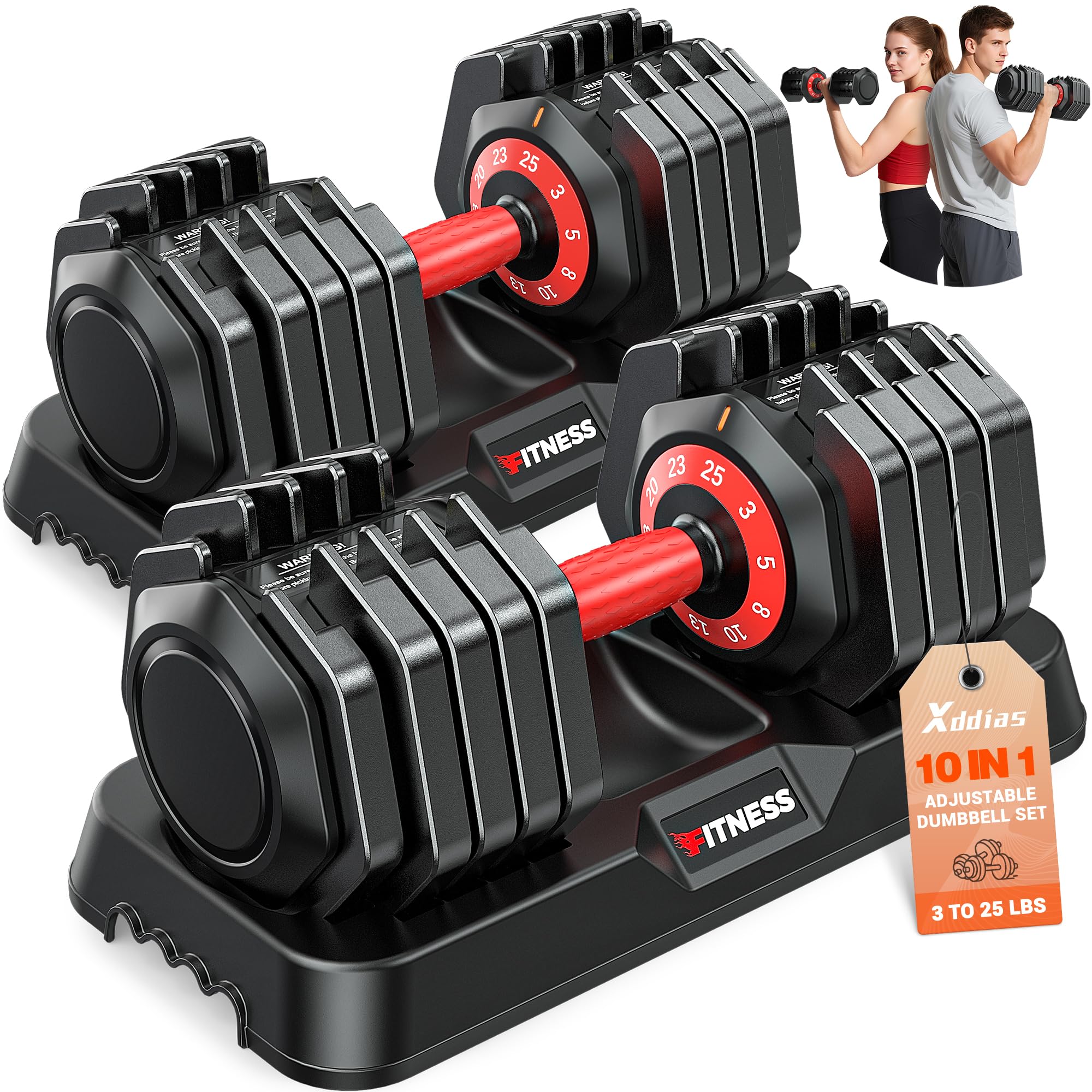 XDDIAS adjustable dumbbells