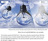 Vista 4 de JJC Filtro ND de 3.228 in ND1000 Fijo 10-Stop Densidad Neutral Fader para Sigma 0.945-2.756 in f2.8 DG DN II, Canon RF 0.591-1.378 in f2.8, Nikon Z