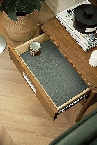 Miniatura 7 de Dimoon Papel tapiz de imitación grueso de 118 x 17.7 pulgadas, papel tapiz de imitación para despegar y pegar, papel de contacto verde puro, sólido,