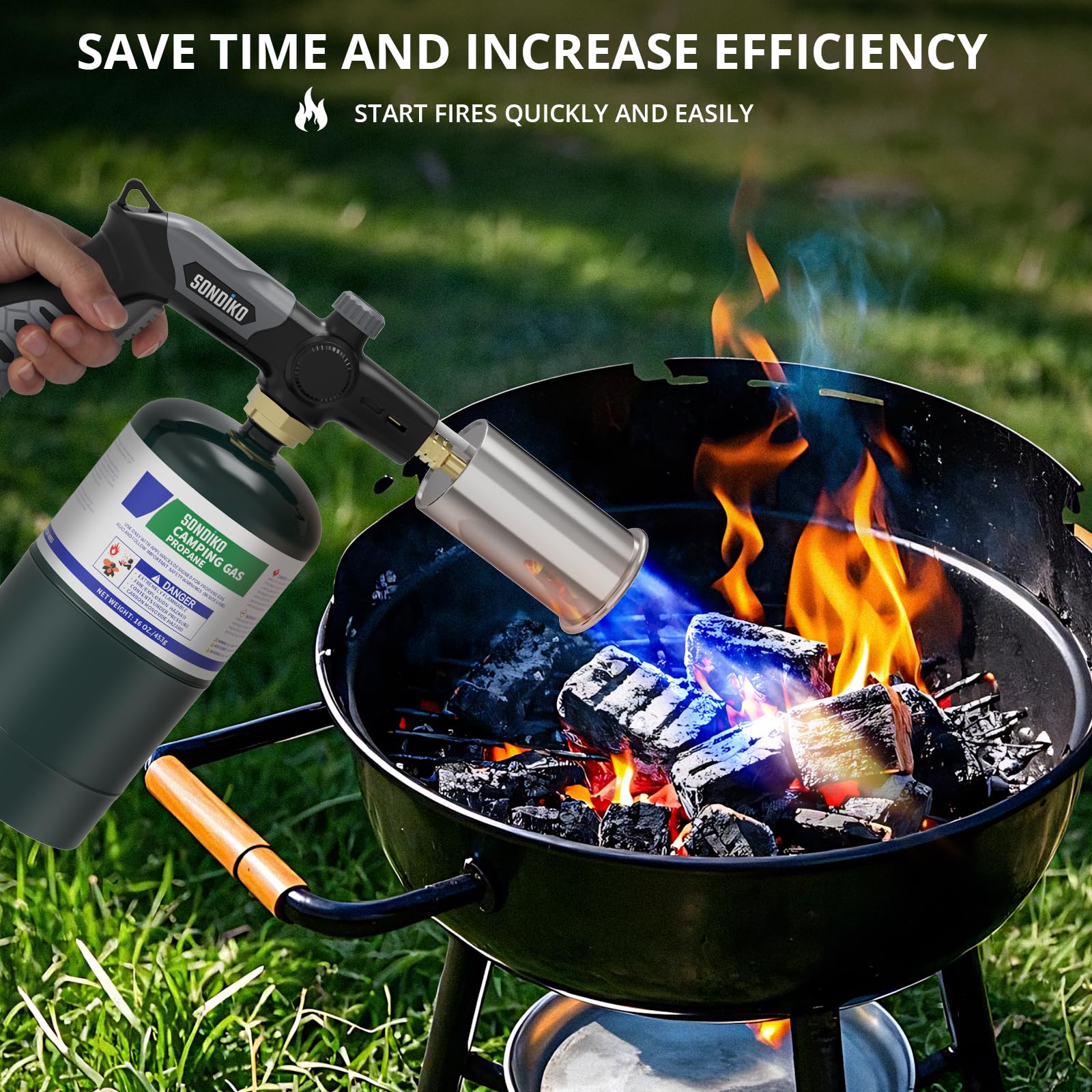 Sondiko Grill Torch - Powerful Cooking Flame -7