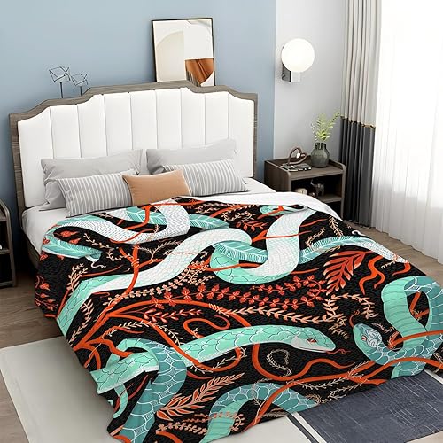 Miniatura 657 de Tijuboni Manta con diseño de tortuga marina y océano, regalos náuticos para mujeres, hombres, niñas, niños y adultos, manta de franela suave para