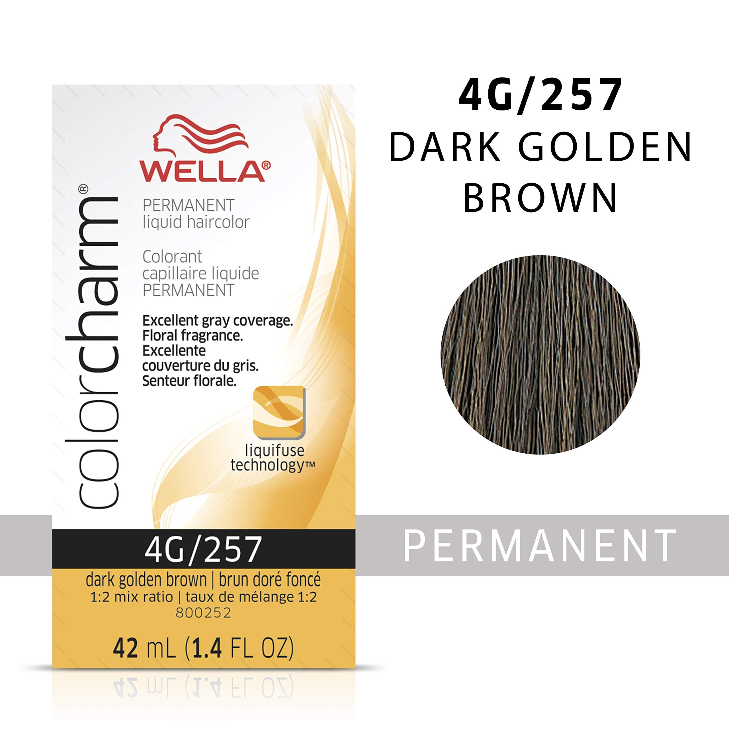WELLA Color Charm Permanent Liquid Hair Color for Gray Coverage, Brown
