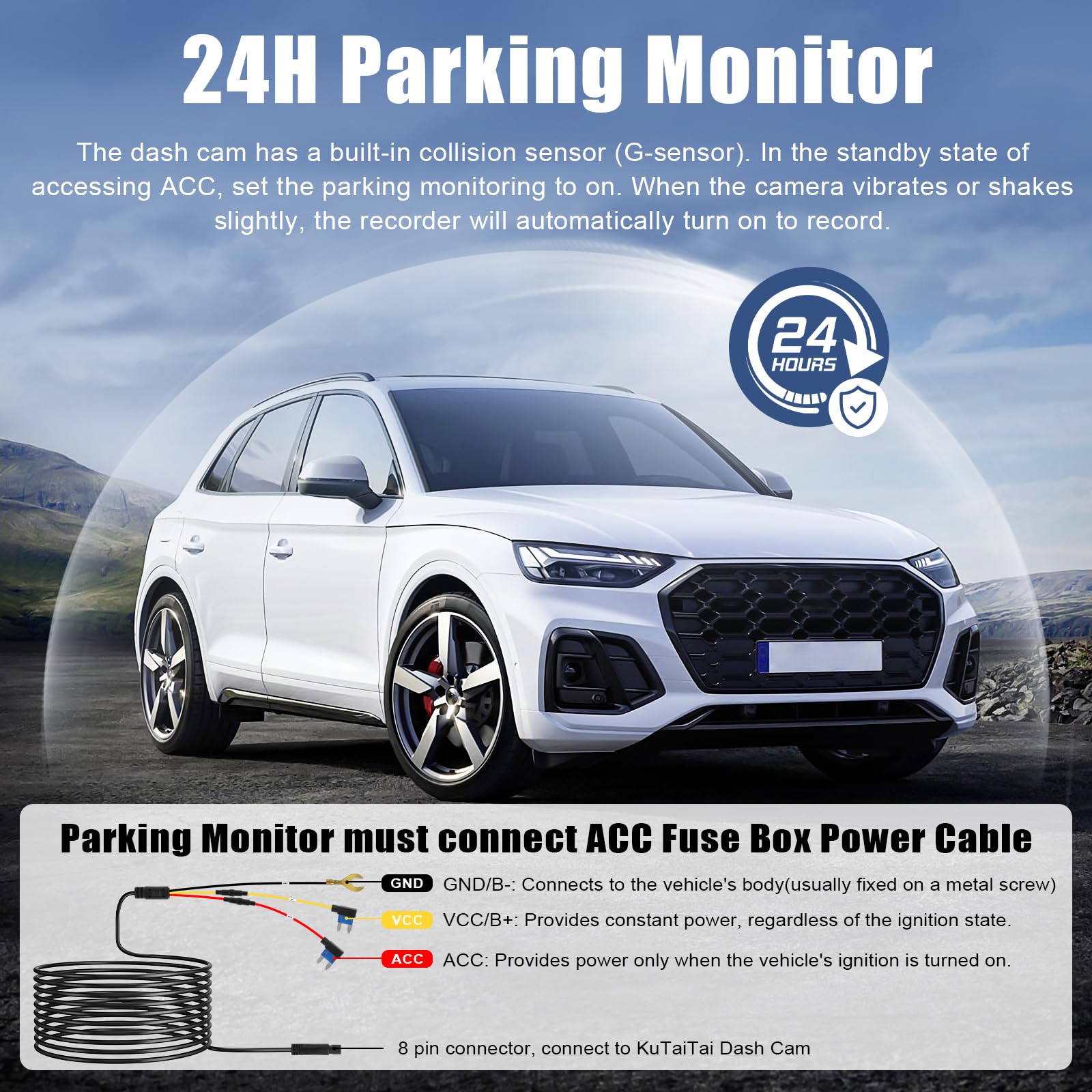 Amazon.com: KuTaiTai 4K Dash Cam fit for Audi 2019 2020 2021 2022 