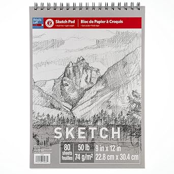 Artists Loft Sketch Pad, 9" x 12", 12 Pack
