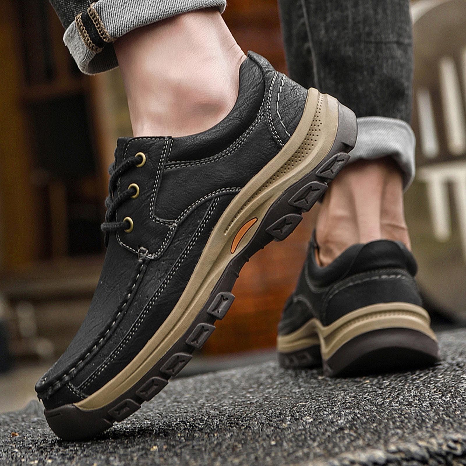 Generisch 2026 Cómodos zapatos de uso diario Zapatillas con suela antideslizante para hombre todo el día, zapatos casuales transpirables