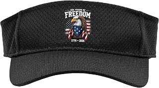 250 Years Eagle and Flag 1776-2026 250th Birthday Sport Sun Visor
