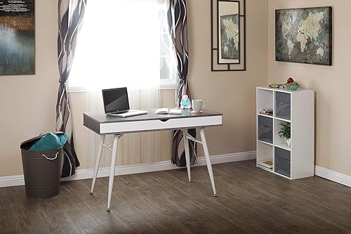 Miniatura 33 de Calico Designs Le Woodford - Escritorio moderno, secretario, para escritura, de 45 pulgadas de ancho, con gabinete bajo de almacenamiento cónico,