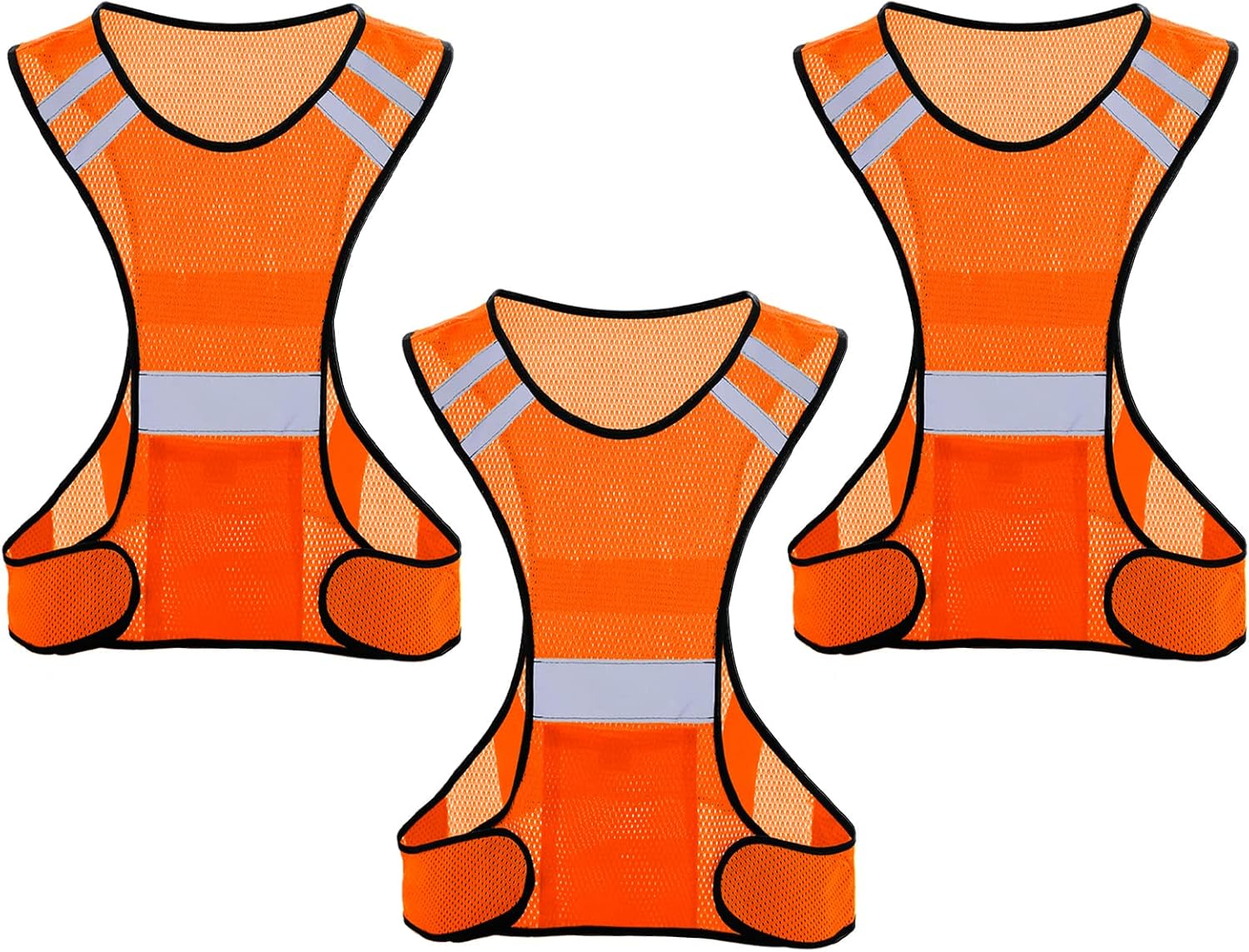 TCCFCCT Reflective Running Vest, High Visibility Running Gear with Large Pocket