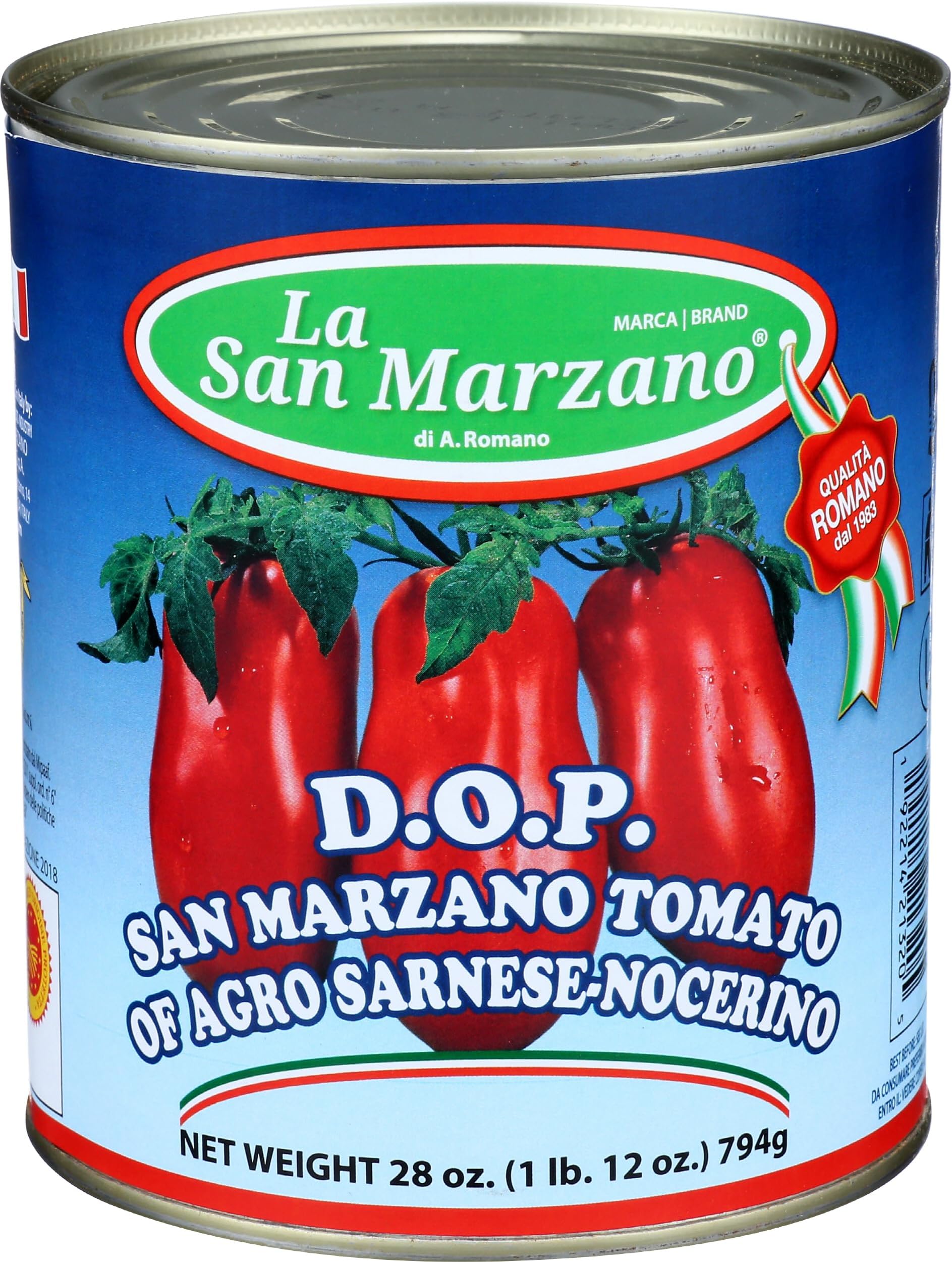 LA SAN MARZANO D.O.P San Marzano Tomatoes, 28 OZ