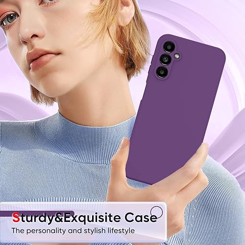 Miniatura 6 de LeYi Funda para Samsung A14 5G Funda Galaxy A14 con 2 protectores de pantalla de vidrio templado, funda protectora delgada de silicona líquida suave