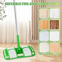 Vista 5 de Almohadillas de microfibra compatibles con trapeador Swiffer, almohadillas húmedas, almohadillas secas, almohadillas húmedas reutilizables
