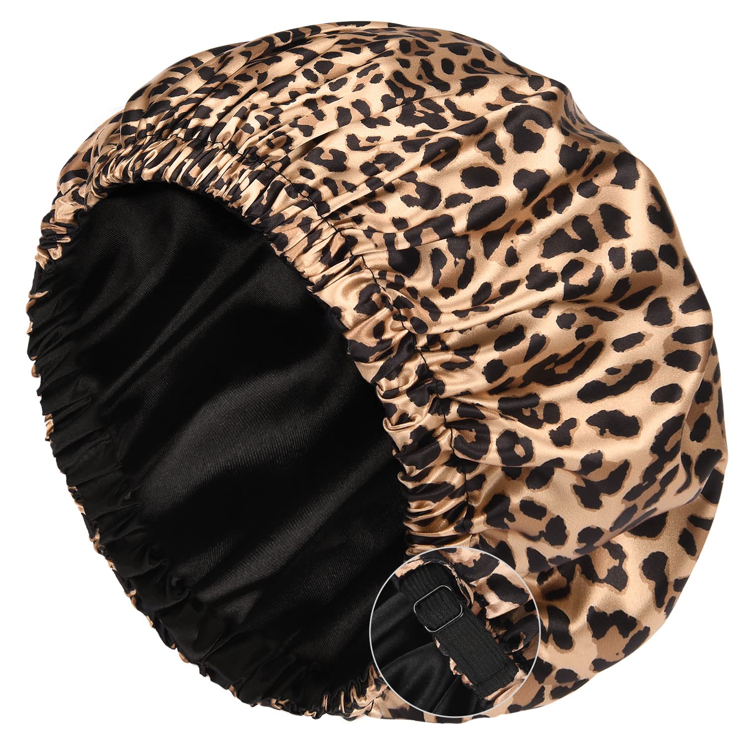 YANIBEST Satin Bonnet Silk Bonnet for Sleeping Double Layer Satin Lined Hair Bonnet with Tie Band Bonnets for Women