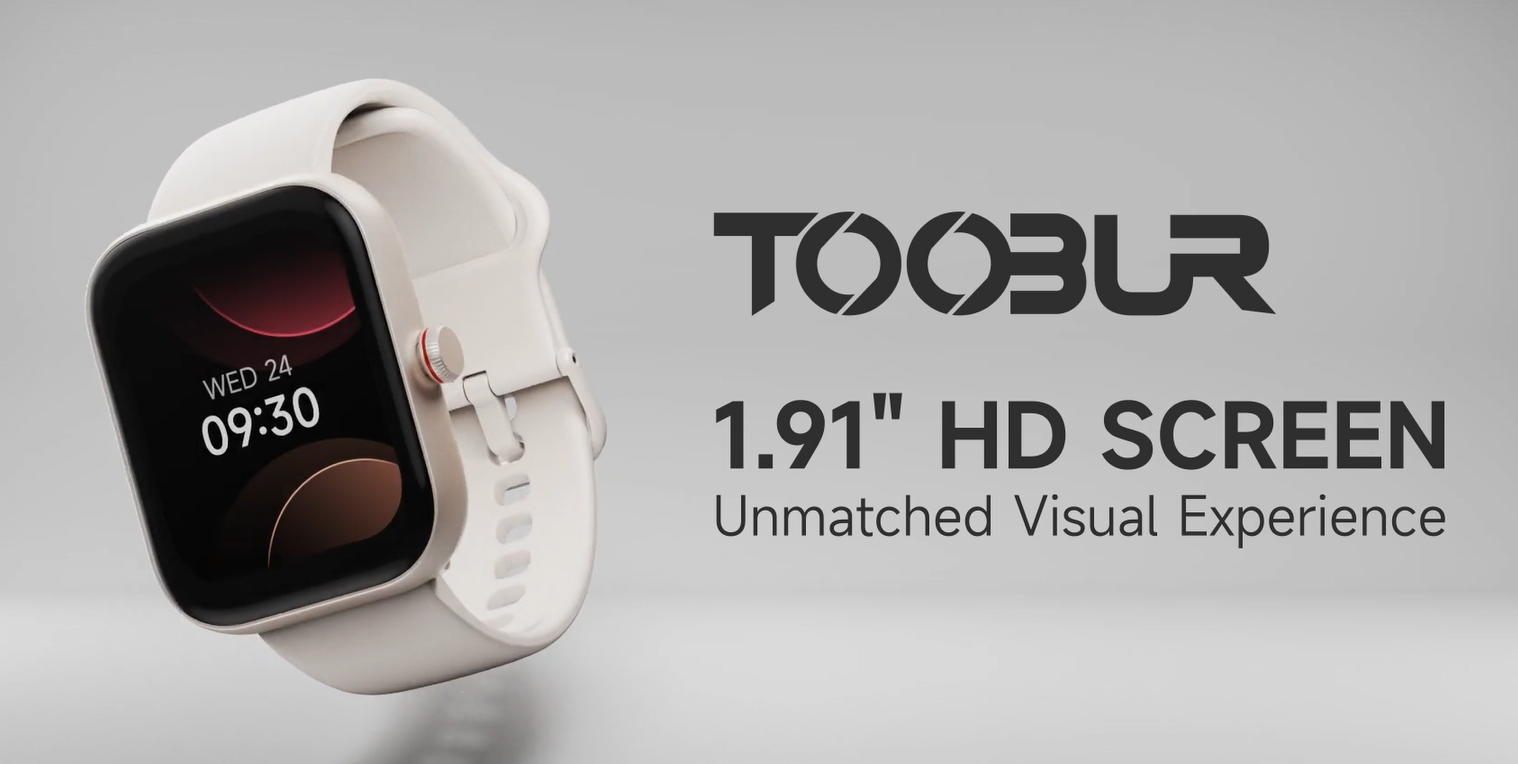 TOOBUR Smart Watch voor dames en heren, Alexa ingebouwd, beantwoorden/bellen, 4,6 cm fitness tracker horloge met hartslagmeter, slaaptracker, stappenteller, IP68 waterdicht smartwatch compatibel