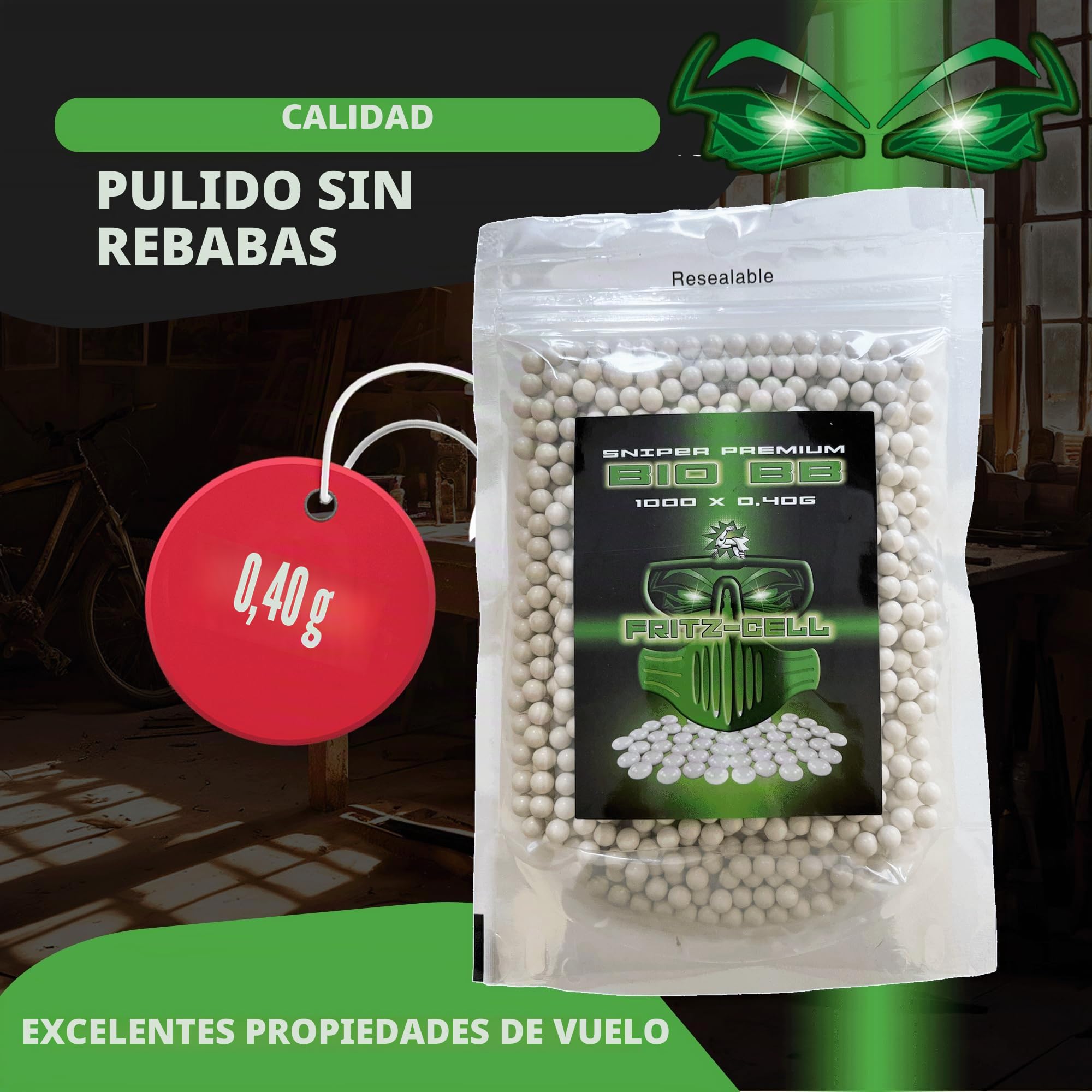 1000 Bolas De Airsoft De 0.43g Y 5.95mm De Raccoon Select, Biodegradables, Pulidas, Para DMR Y Francotiradores, Fabricadas En Taiwán