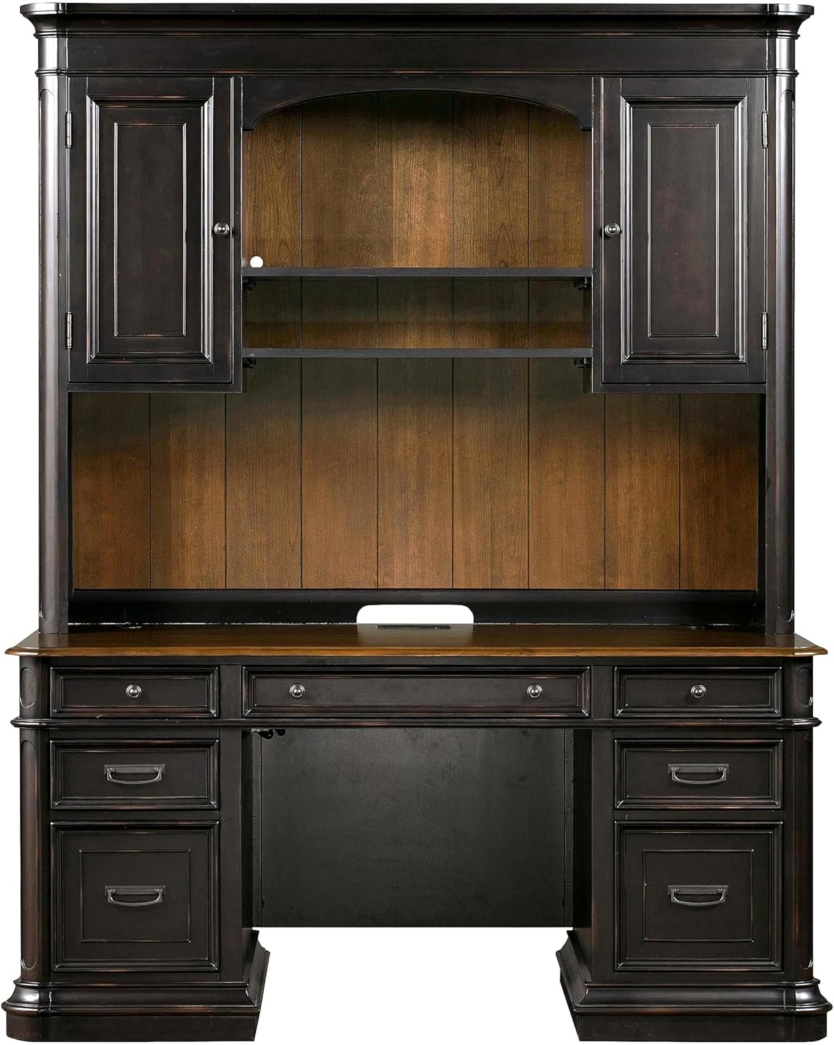 TOV Roanoke Black Credenza & Hutch Set