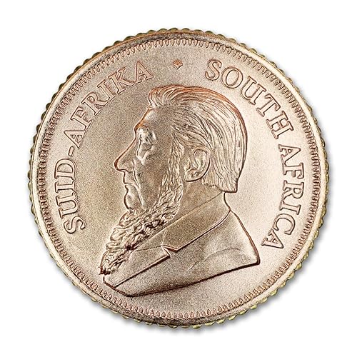 Miniatura 3 de 2025 1/10 oz South African Gold Krugerrand Coin Brilliant Uncirculated with Certificate of Authenticity 1/10 Rand BU