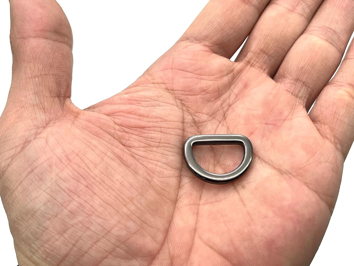 zinc alloying D Shape Rings Semi-Circular D ring buckles 5/8" / 15mm for webbing straps bags purse belt Dog Collars hardware making Gunmetal U154