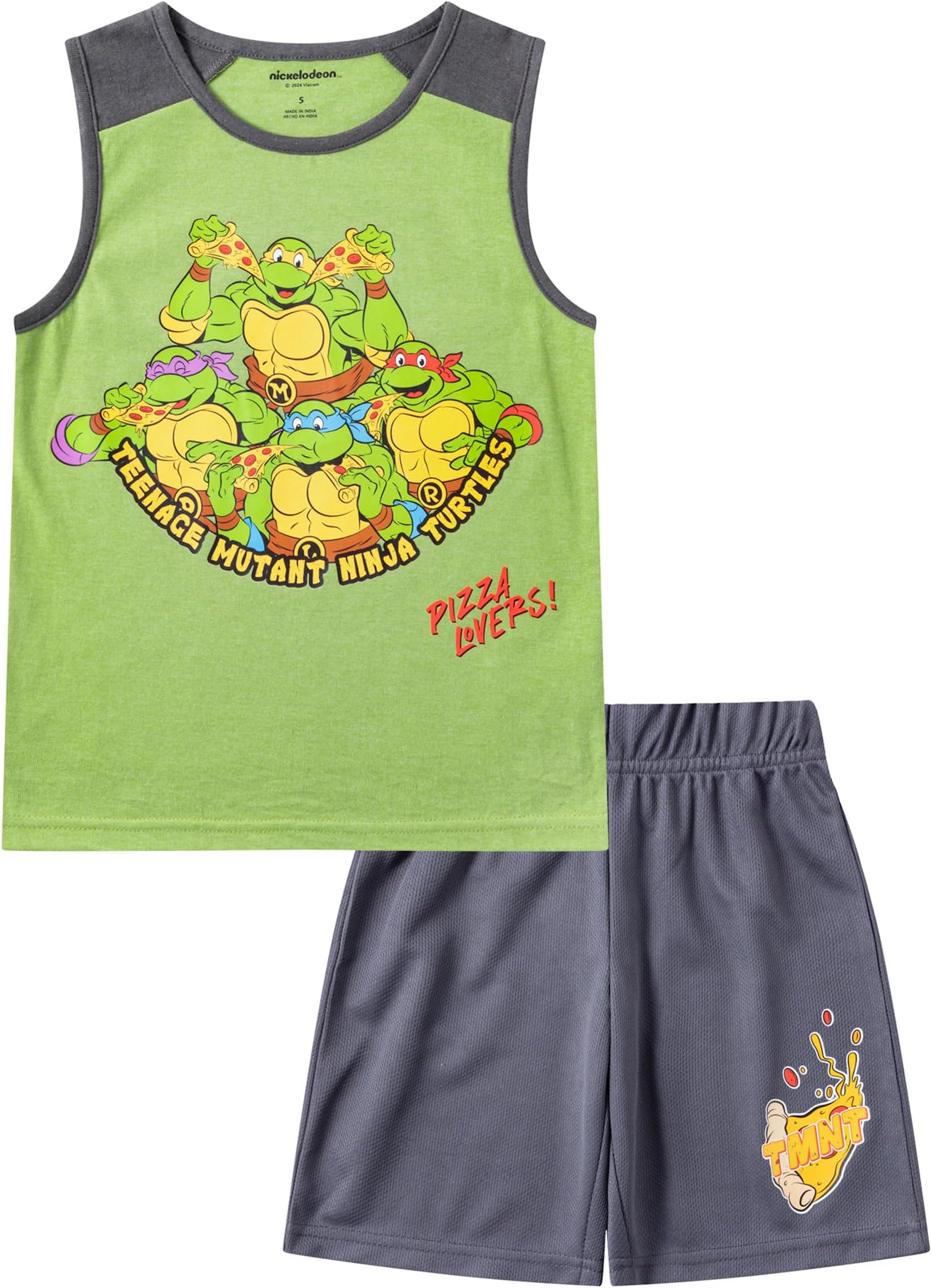 Teenage Mutant Ninja Turtles Boys Tank Top and Short Set for Toddler and Big Kids