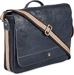 COCHOA 14 Laptop de pouce Détresse Vintage Real cuir Messenger Sac à épaule Satchel