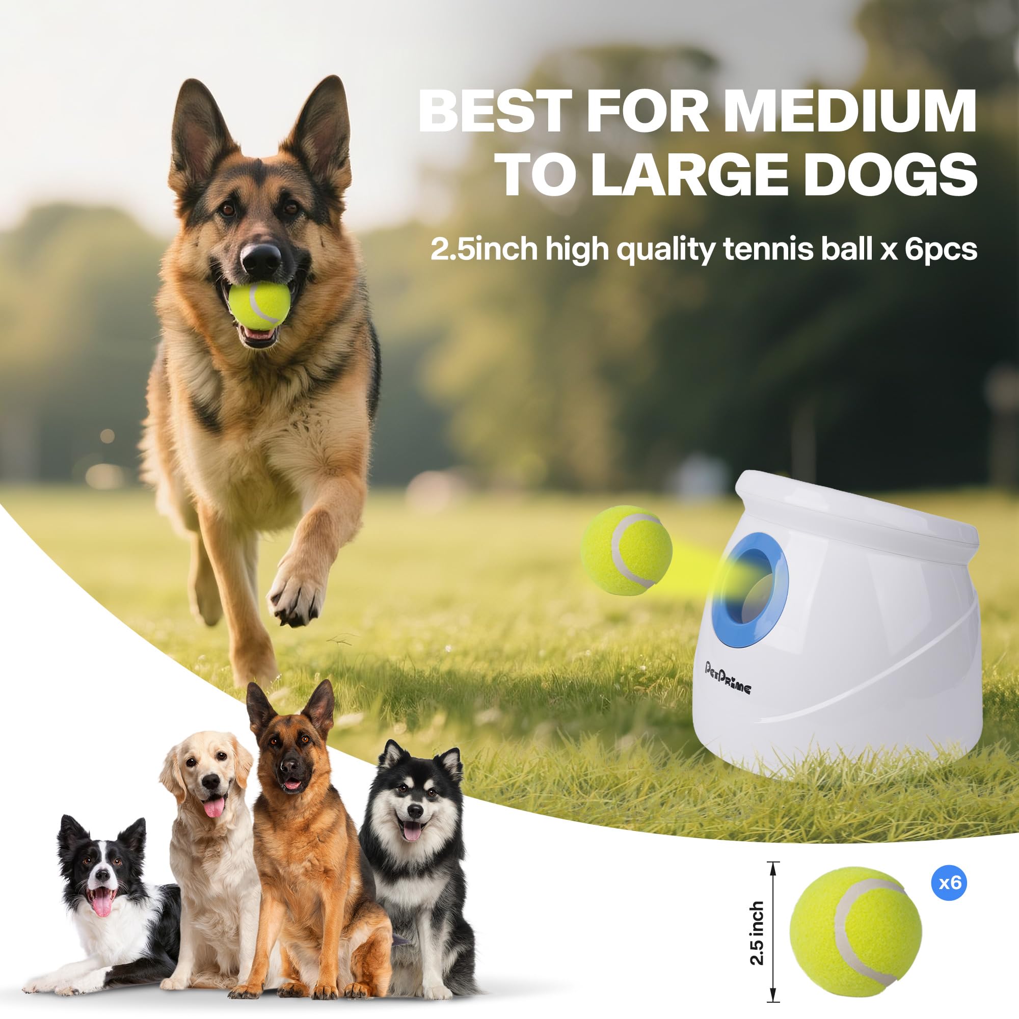 Amazon.com: Pet Prime Automatic Ball Launcher for Large Dogs