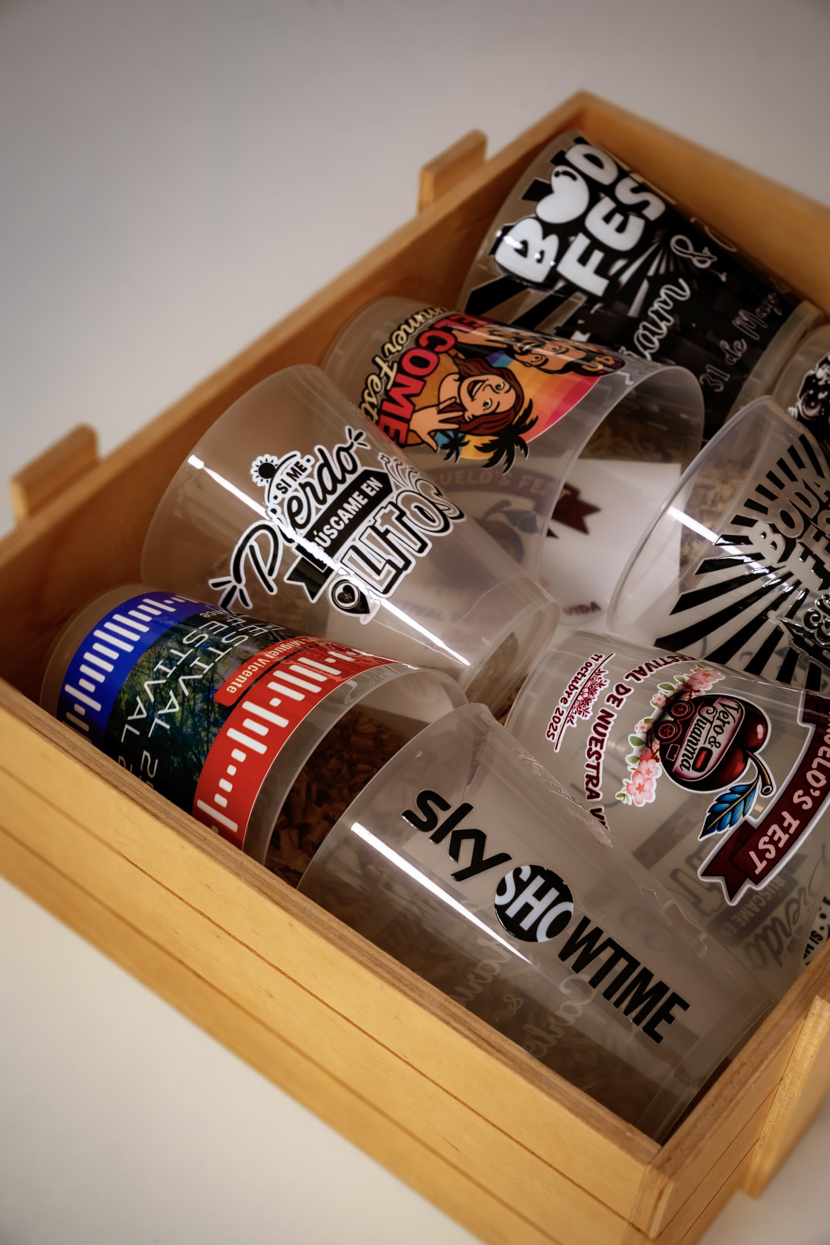 Uvimark | 50 Vasos Reutilizables Personalizados para Festivales, Bodas y Eventos, Con Tu Diseño. Vasos de Plástico Personalizados a Todo Color