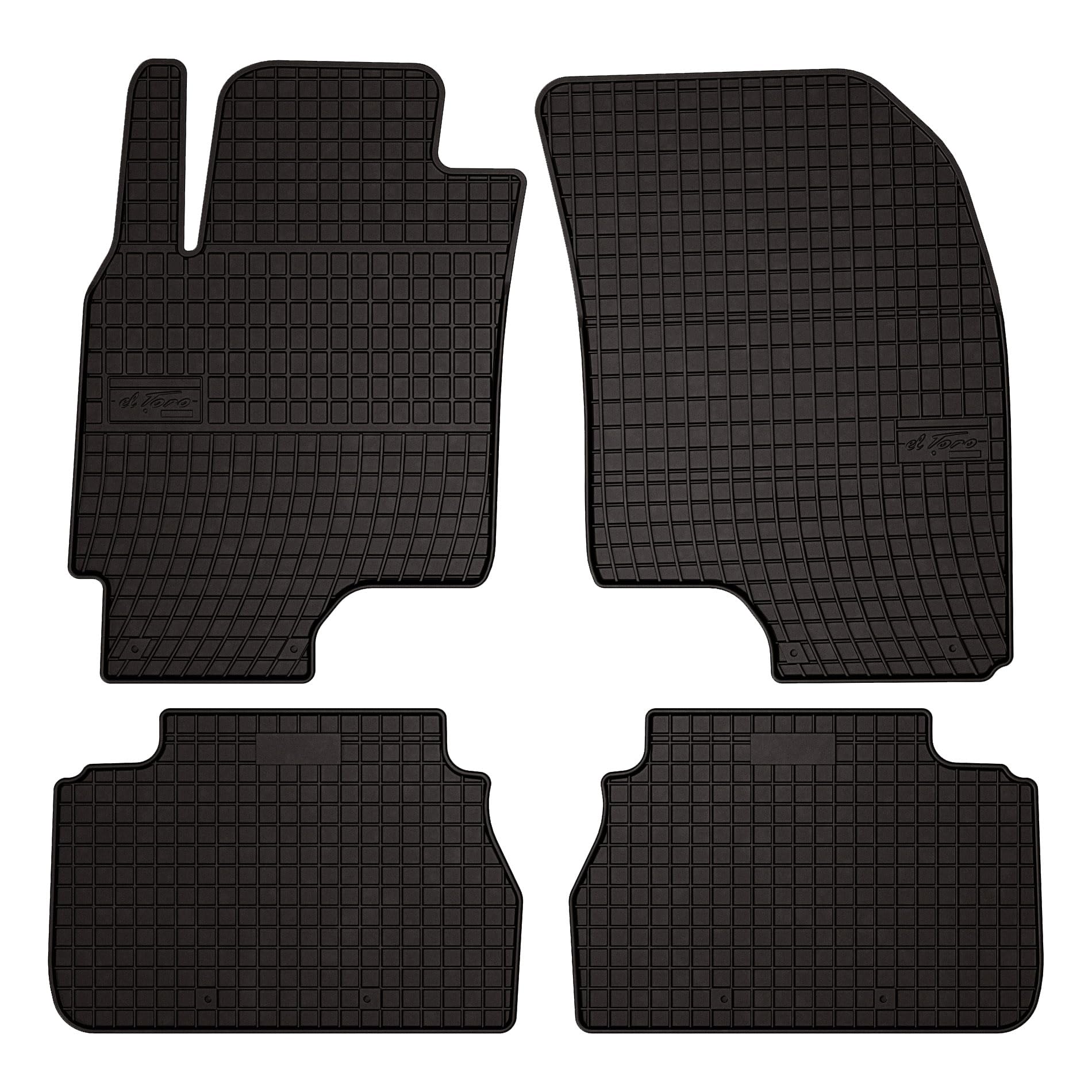Tappetini in gomma su misura, compatibili con Chevrolet Epica (2006 – 2012) | Qualità: Premium – Vestibilità precisa, antiscivolo, 4 pezzi, nero