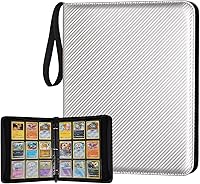 Vista 40 de Carpeta Mini de Tarjetas de 1 Bolsillo, Carpeta de Tarjetas Coleccionables de 80 Bolsillos, Álbum Pequeño Premium de Colección de Tarjetas