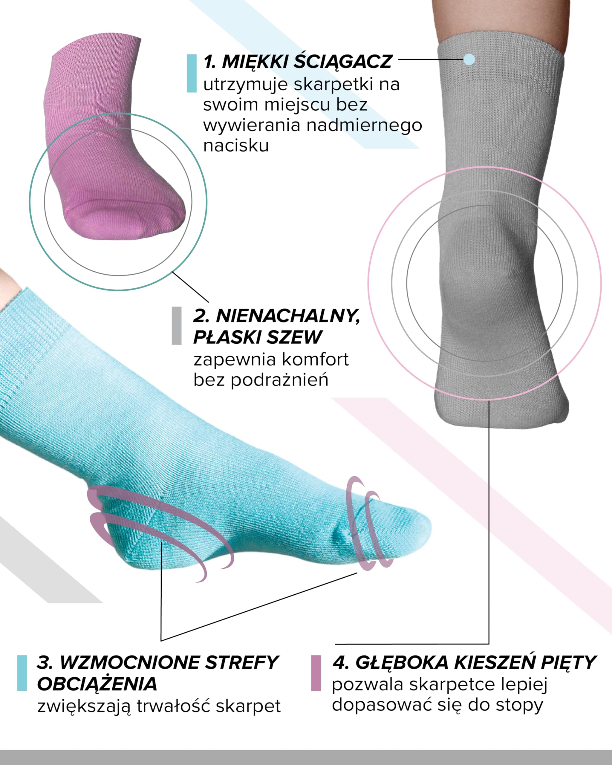 VITSOCKS Skarpetki 98% BAWEŁNA dla Dzieci Cienkie Miękki (3 PARY) Chłopięce Dziewczęce