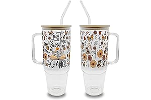 Sip Sip Hooray 40oz Just One More Chapter Glass Tumbler