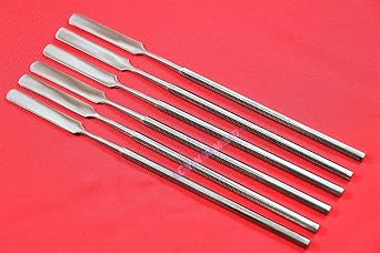 6 Premium German Dental Cement Spatulas Single Ended Lab Wax Modeling Cement Mixer Spatula Round Handle Cynamed