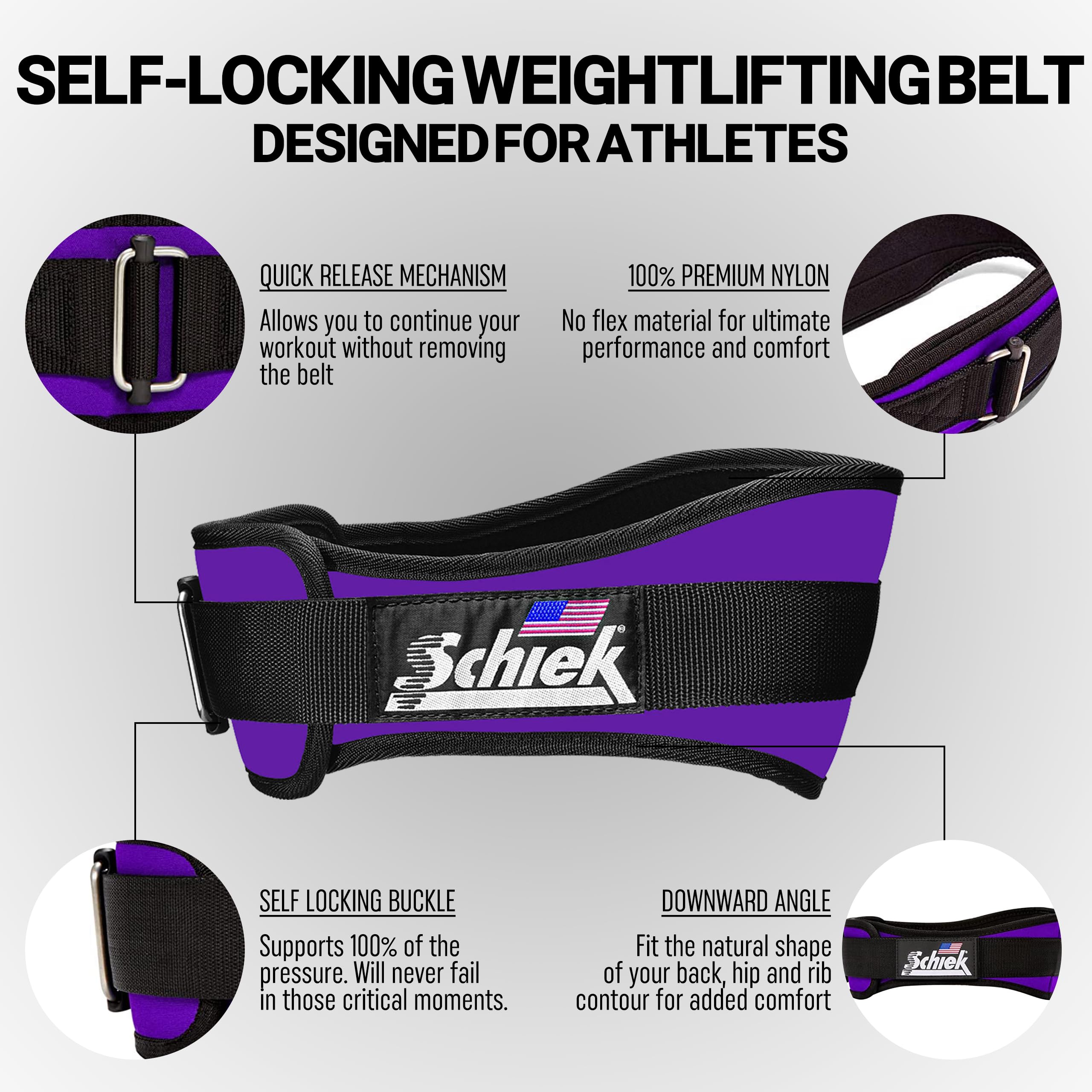 Schiek Sports 2004 Gewichthebergürtel, Nylon, 11,4 cm, Schwarz