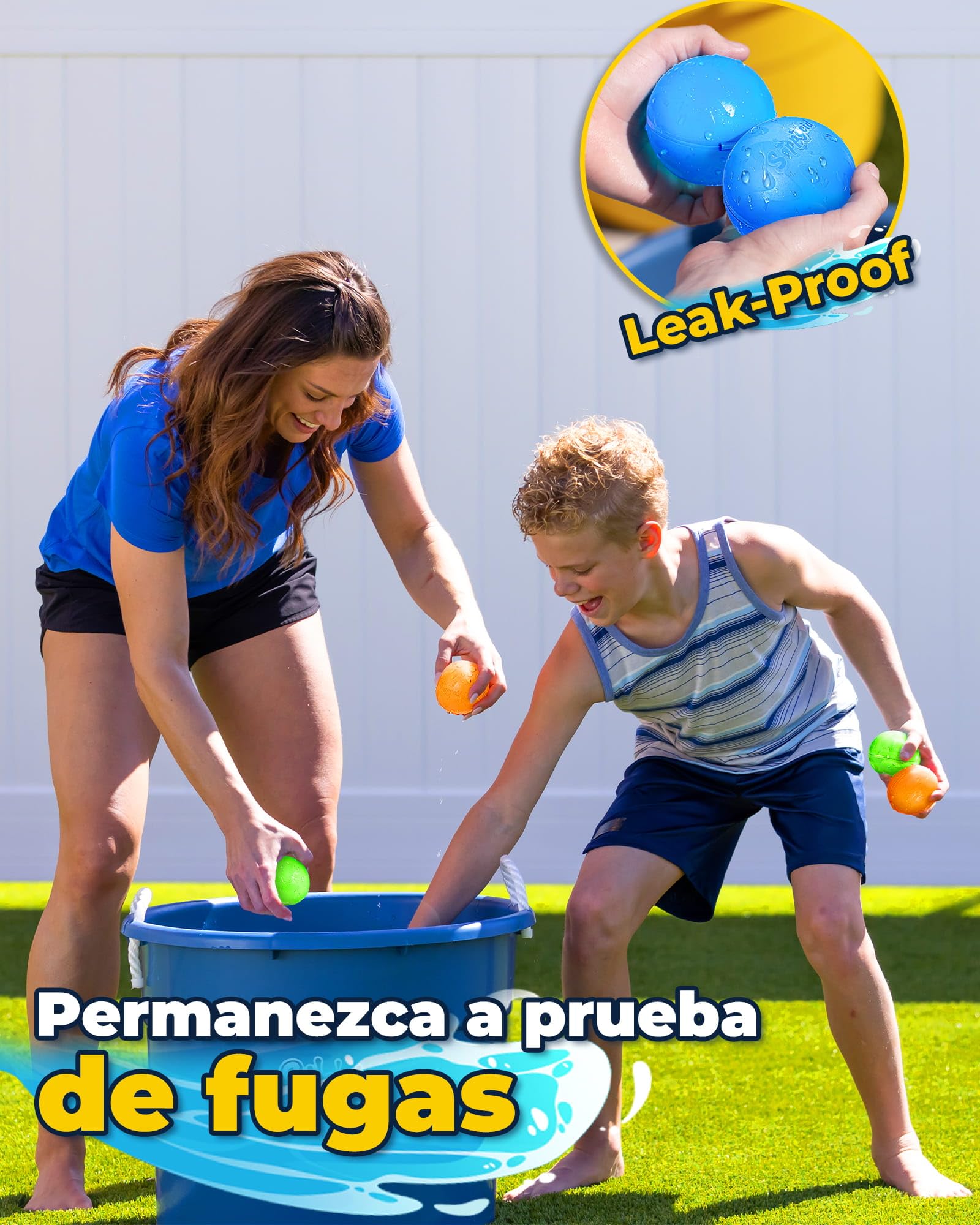 Globos de Agua Reutilizables, 6 Piezas Bolas de Agua Recargables Autosellante de Llenado Rápido para Niños y Adultos, Juguetes de Verano Aptos para Exteriores, Piscina, Playa y Fiestas Acuáticas