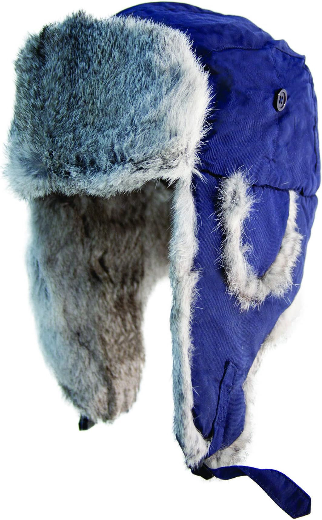 Alaskan Taslon Fur Hat, Grey, Large Tall