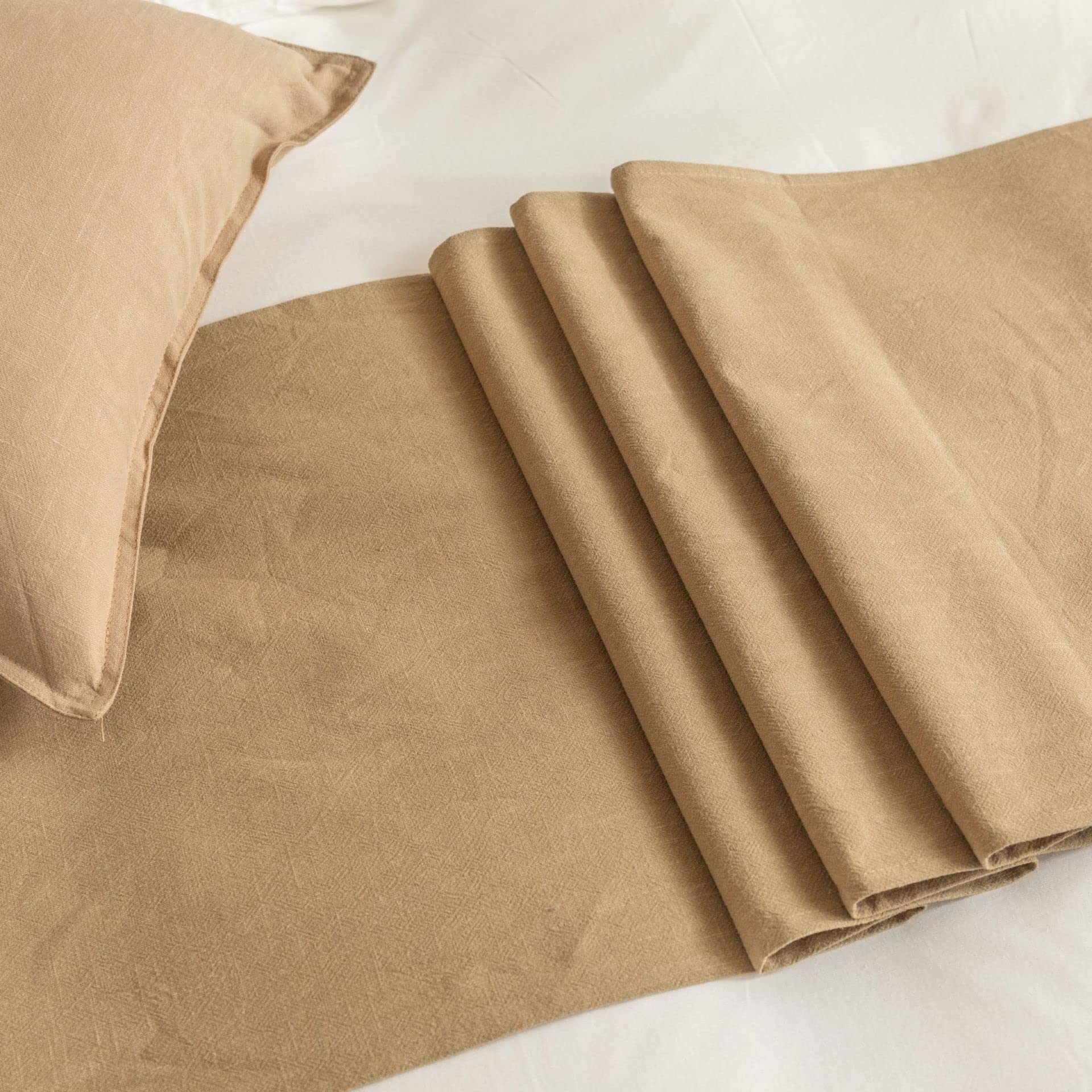 Morbuy Bedlopers en bijpassende kussenset, sjaals bedlopers, hotel, bedsjaal, beddengoed bedhanddoek, luxe sprei bescherming voor woonkamer slaapkamer hotel (45 x 180 45 x 45 cm, goudgeel
