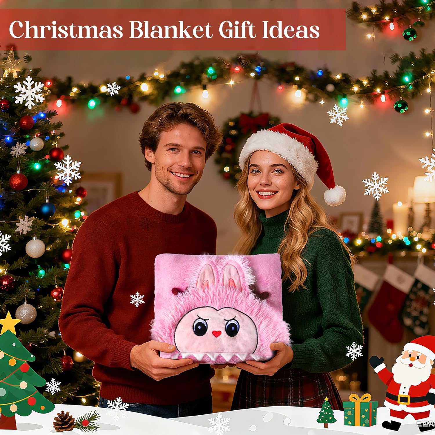 Wearable Blanket Hoodie-Warm Soft Flannel Hooded Blanket for Women Men Adult Teen-Cozy Valentines Day Blanket Gifts - Image 8