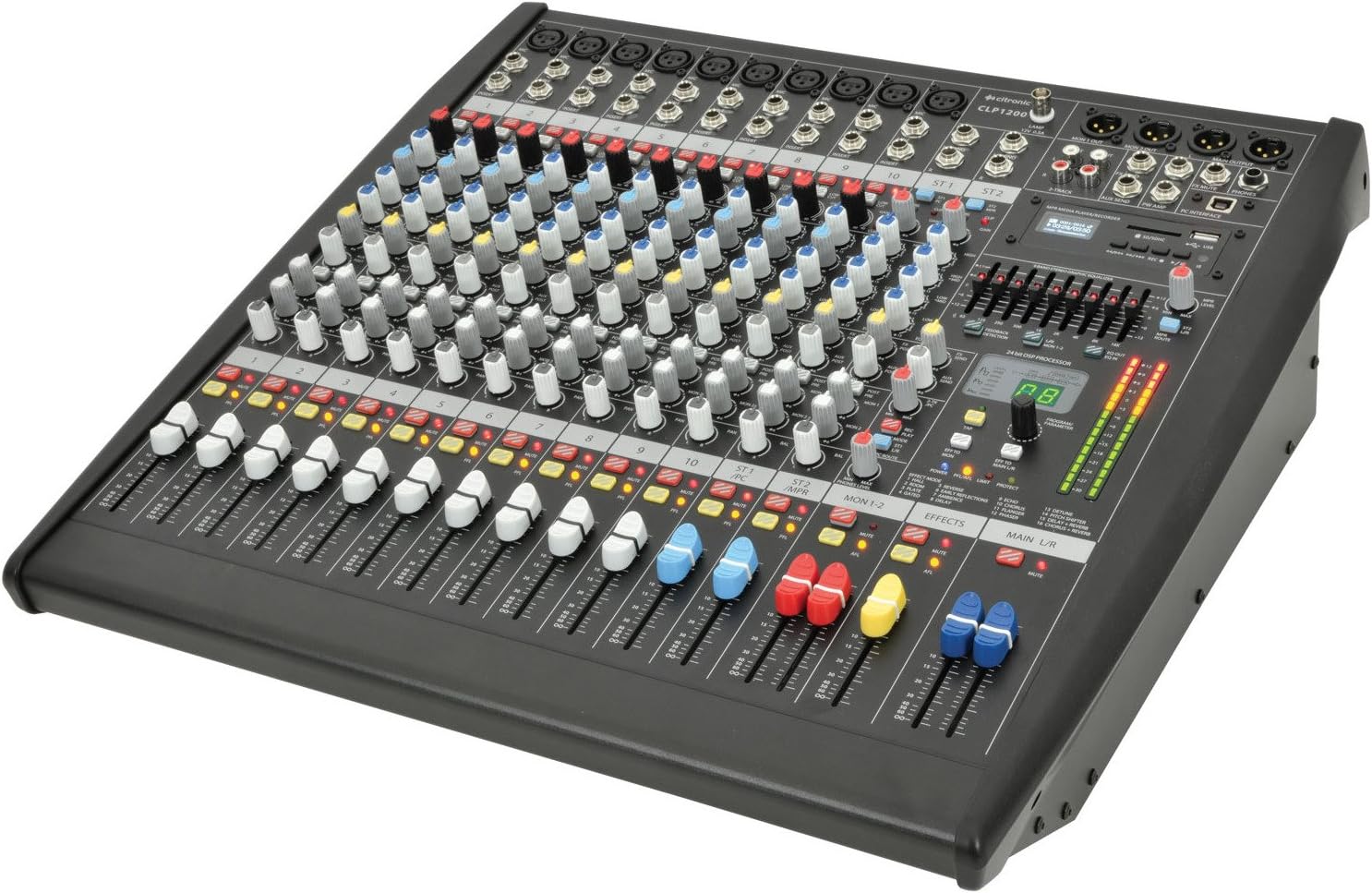 Citronic 600 W CLP1200 12Channel Powered Mixer Amplifier Amazon.co