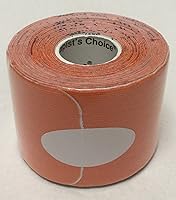 Vista 5 de Therapist's Choice® Rollo de cinta de kinesiología precortada (2 pulgadas x 16.4 pies) (morado claro)