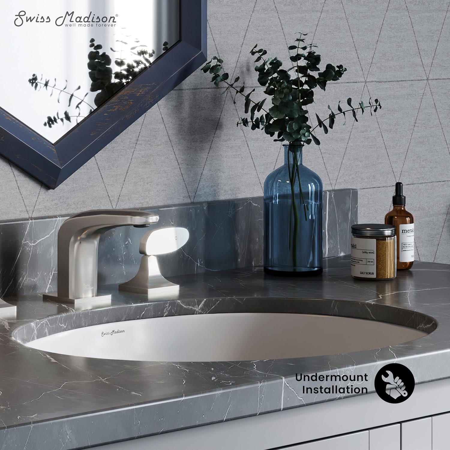 Monaco 19" Oval Under-Mount Bathroom Sink
