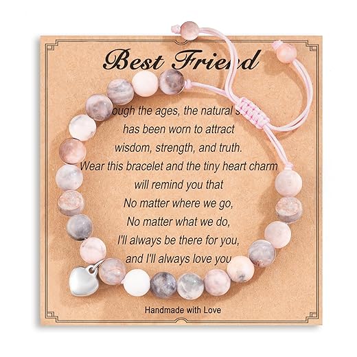 Best Friend Gift for Women, Best Friend Christmas Gift for Friends, Funny Christmas Stocking Stuffers for Women Adults Galentines Valentines Day Gifts for Friends Friendship Bestie Bff Bracelets