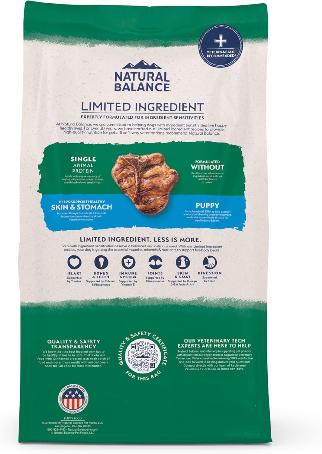 Natural Balance Limited Ingredient Puppy Dry Dog Food with Healthy Grains, Lamb & Brown Rice Recipe, 4 Pound (Pack of 1) - Image 10