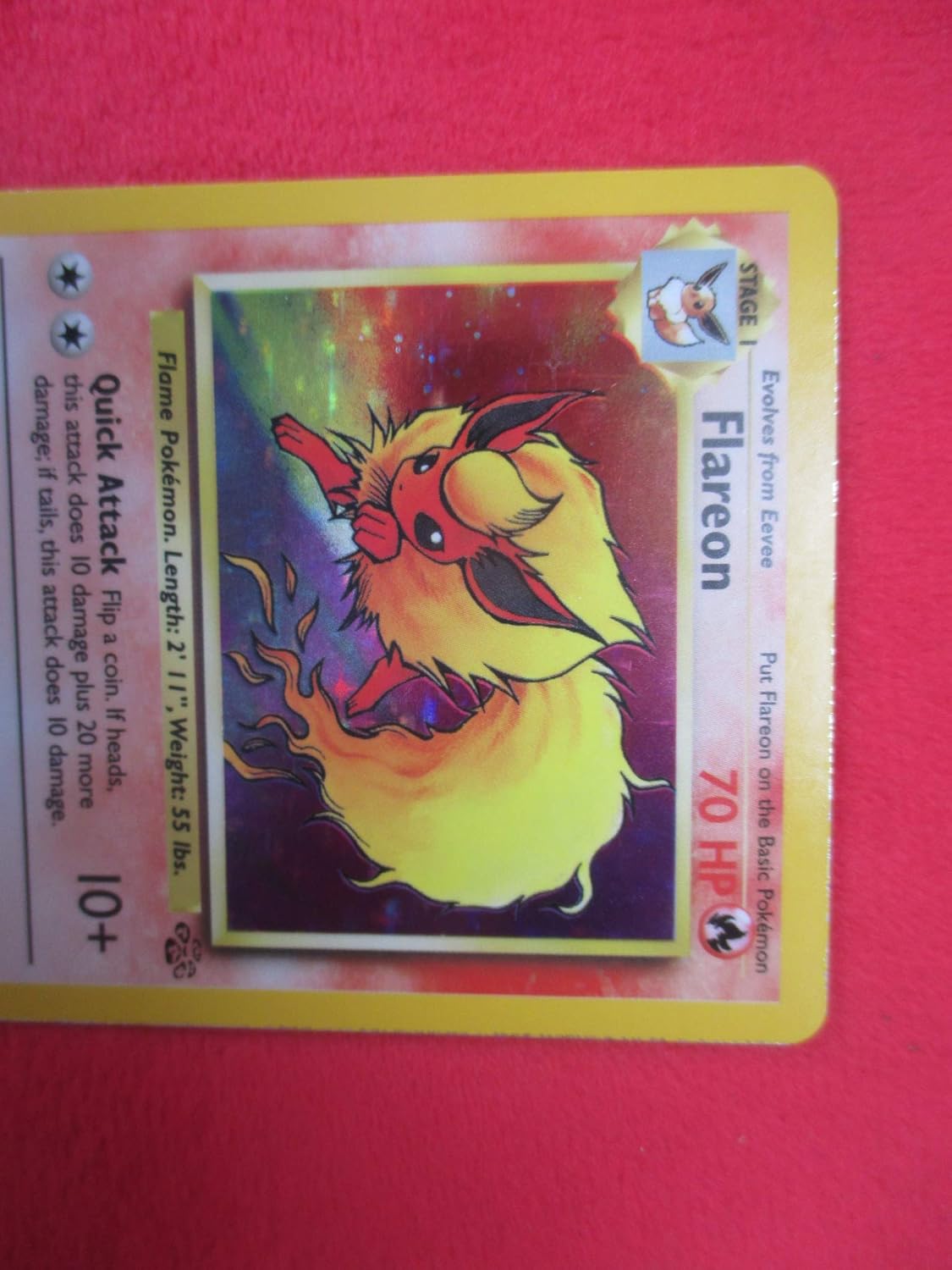 Pokemon Jungle Holofoil Card #3/64 Flareon