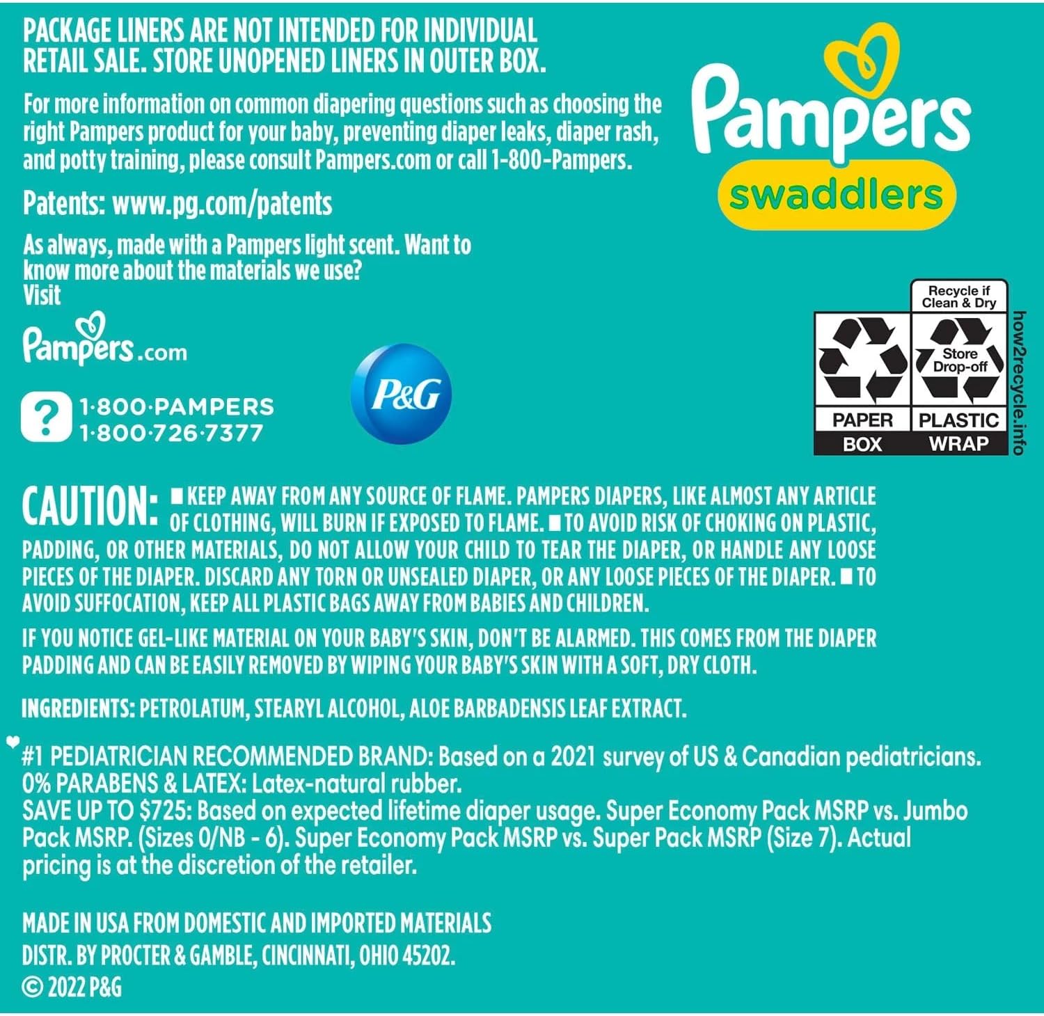 Pampers Swaddlers Diapers, Size 5 (144 Count)