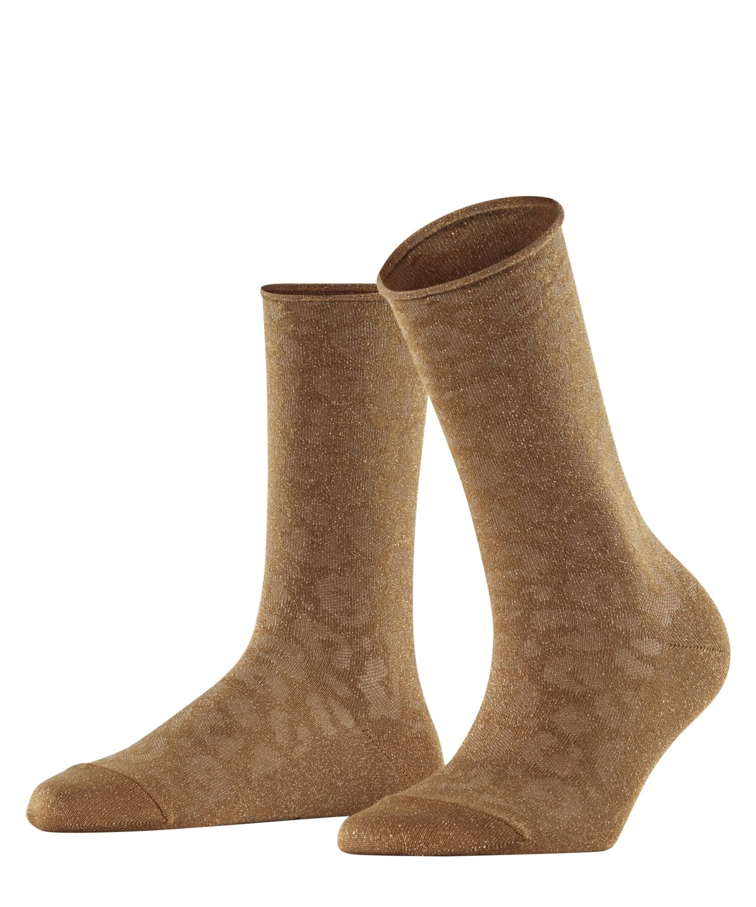 FALKE Women's Shiny W So Lyocell Plain 1 Pair Socks, Yellow Old Brass 1220 Special Edition, 5.5-8