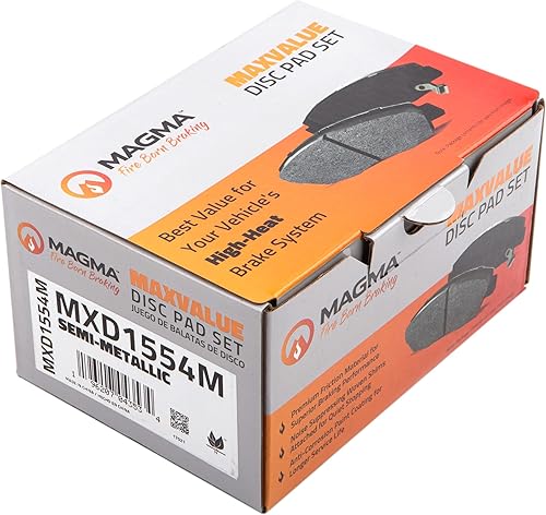 Miniatura 4 de MAGMA MaxValue MXD1554M Pastillas de freno semimetálicas, traseras