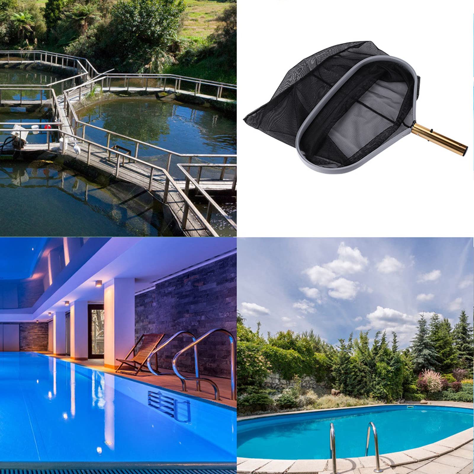 GOWENIC Épuisette de Piscine pour Propriétaires