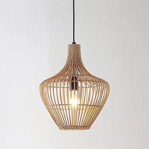 Miniatura 5 de JONATHAN Y JYL1406A Lucas - Lámpara de ratán costero de 13 pulgadas, 1 luz, cable de 180 pulgadas, enchufable o cableado, colgante LED moderno,